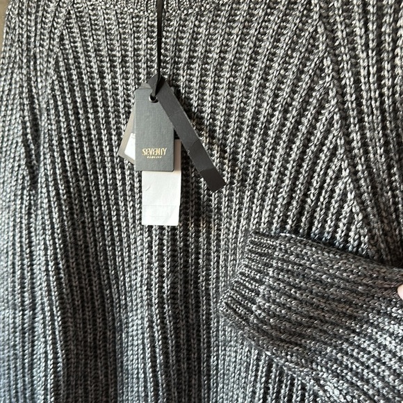 Designer Italian Shaker Stitch Luxury Seventy Venezia  Sweater Alpaca Wool NWT - Picture 10 of 15